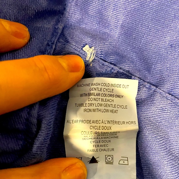 Level 99 for Anthropologie Royal Blue 100% cotton shorts Women’s Size 31 - Picture 6 of 8